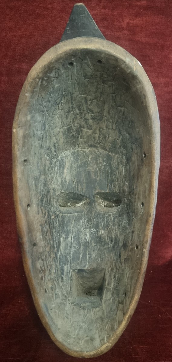 Masque africain en bois sculpté - Baoulé Ndoma - Milieu du XXe siècle-photo-4