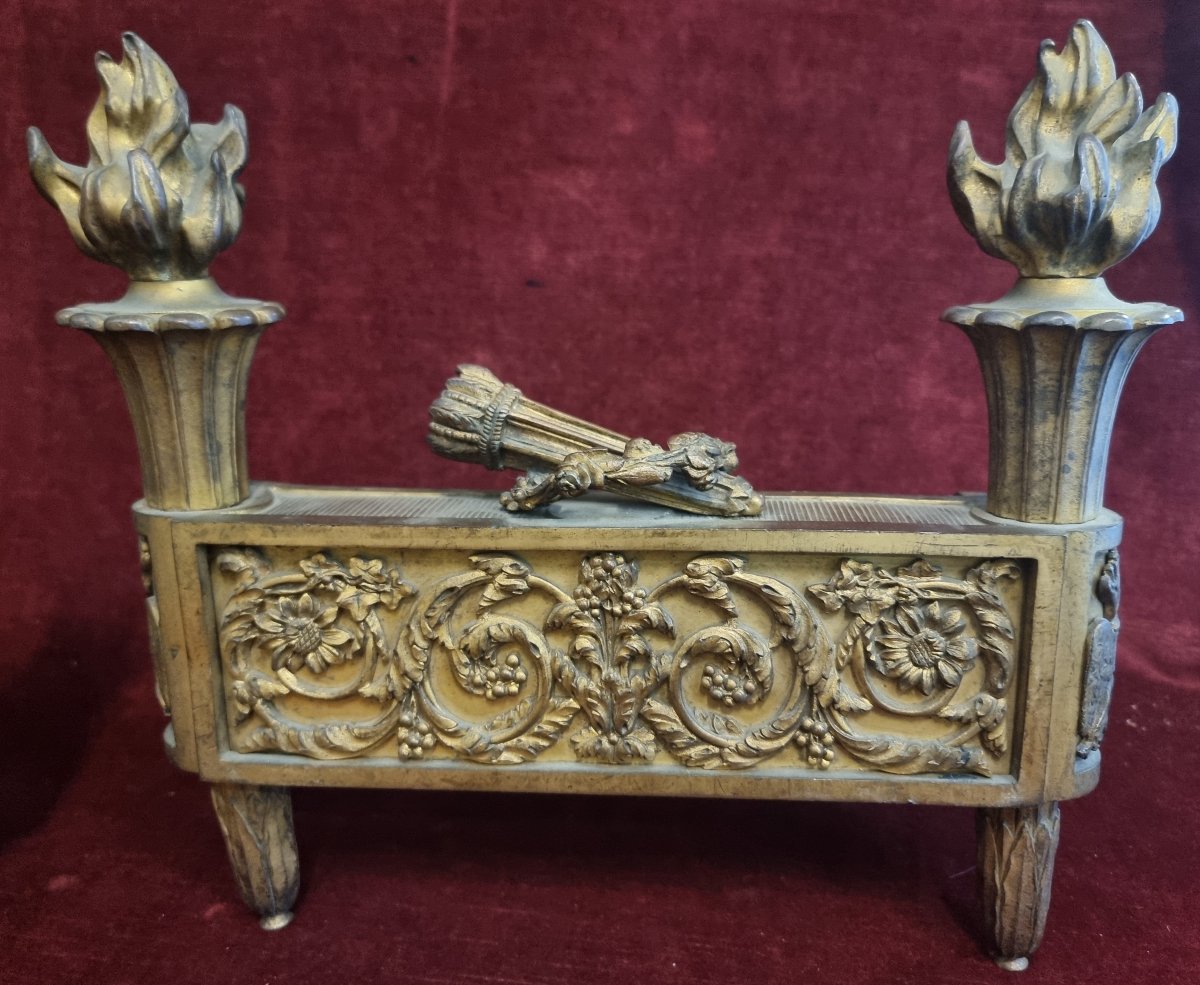 Gilded Bronze Fireplace Screens  France, Early 19th Century - Bouhon Freres-photo-2