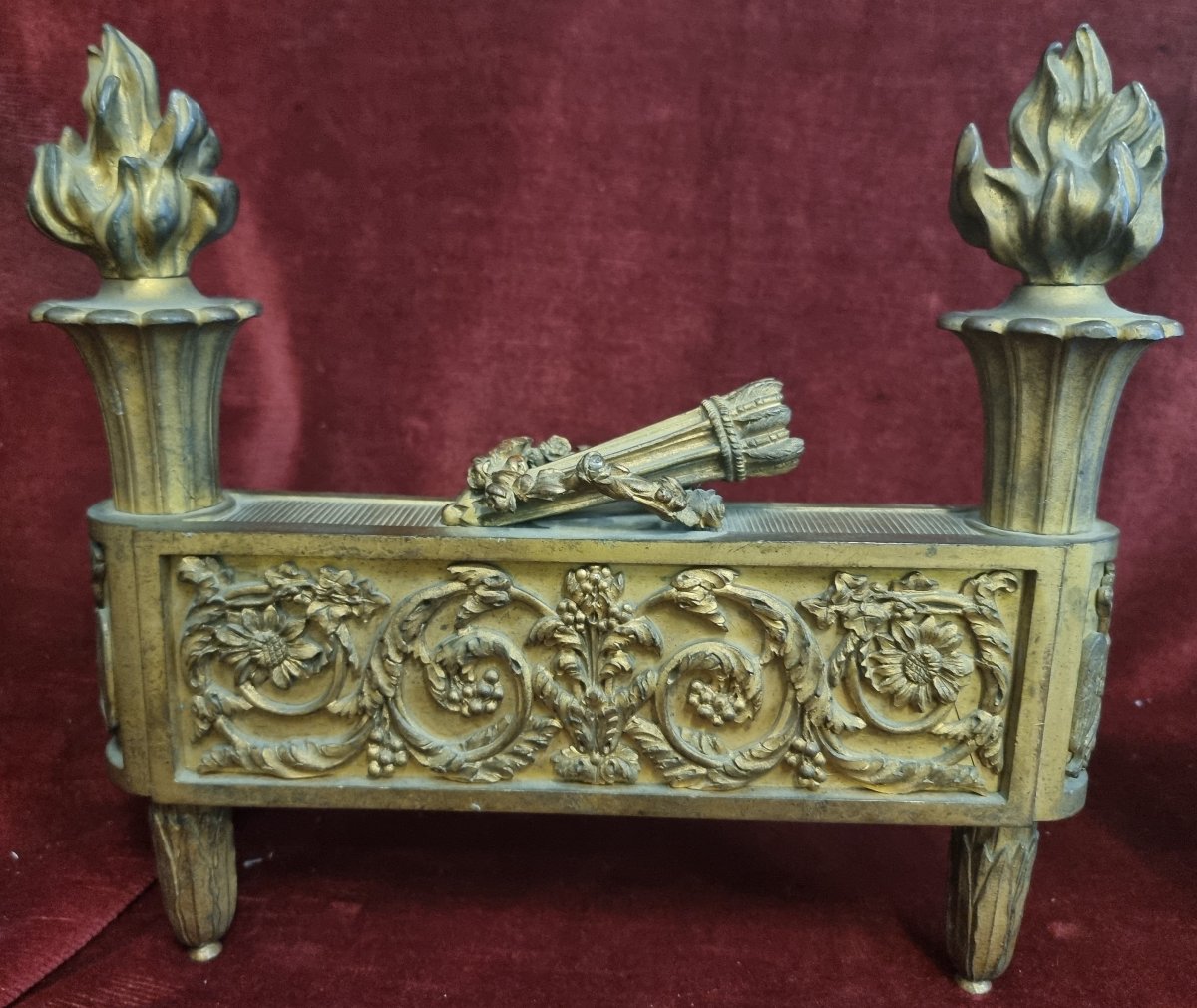 Gilded Bronze Fireplace Screens  France, Early 19th Century - Bouhon Freres-photo-3