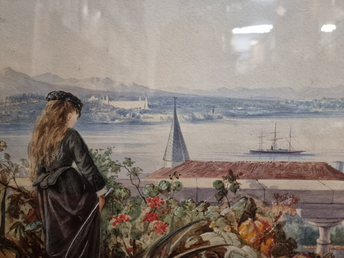Pair Of Paintings - Gouaches: Constantinople / Istanbul  - 19th Century-photo-4