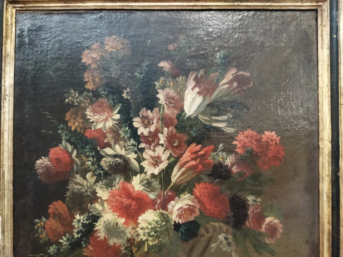 Still Life Painting - Oil On Canvas - 17th Century-photo-2