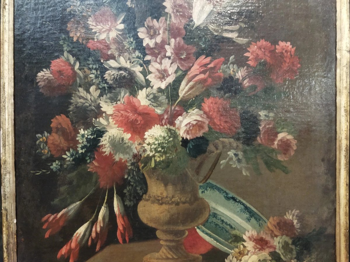Still Life Painting - Oil On Canvas - 17th Century-photo-3