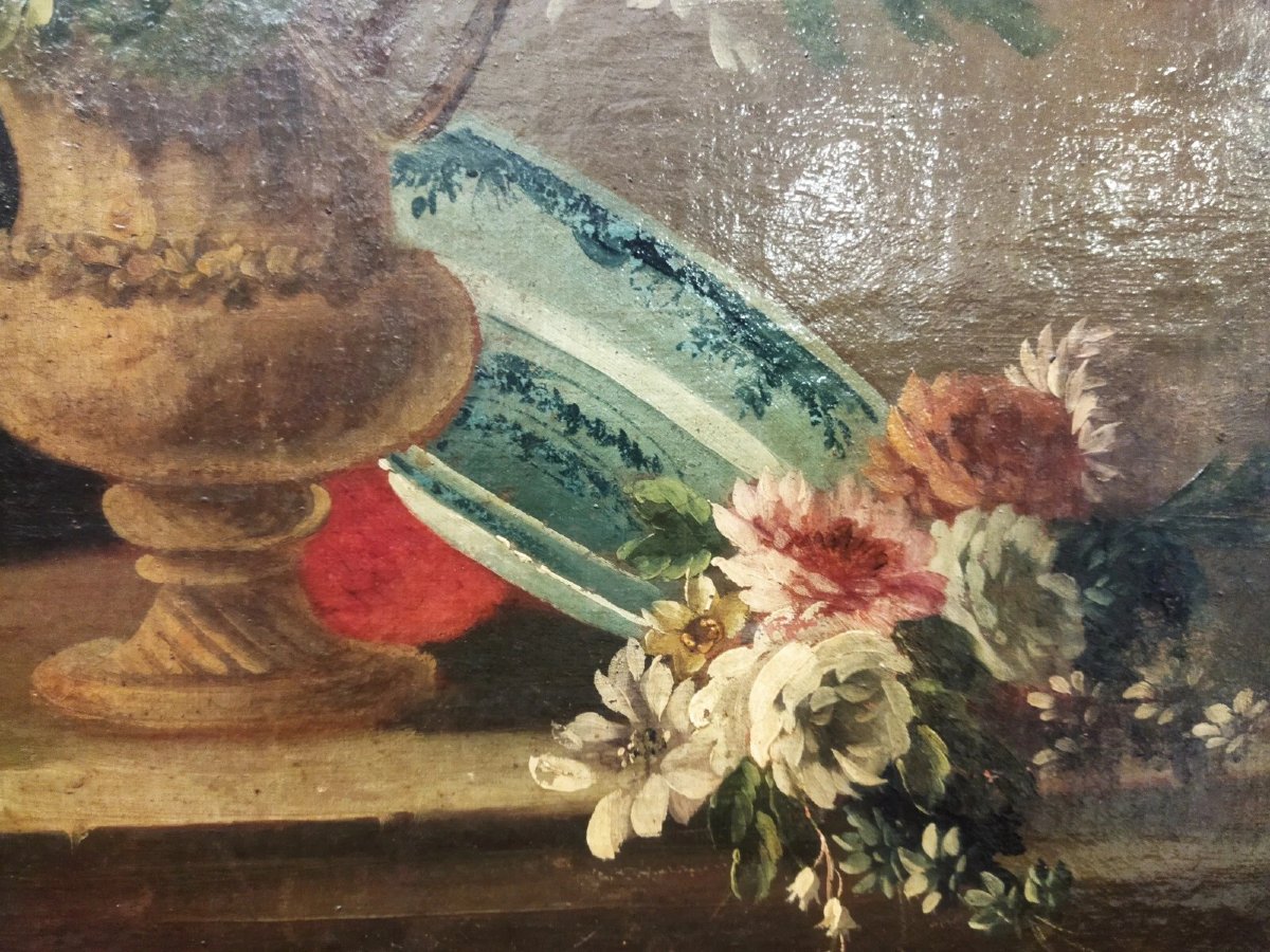Still Life Painting - Oil On Canvas - 17th Century-photo-2