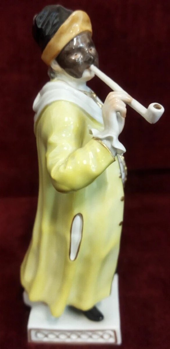 FIGURINE EN PORCELAINE PEINTE  MEISSEN - XXe SIÈCLE / début des années 1900-photo-2