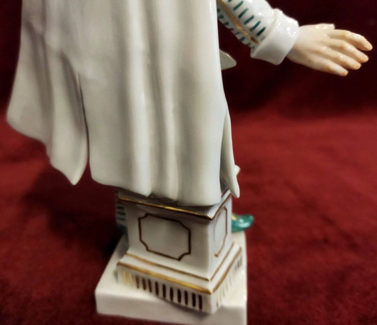 Figurine « Brighella » en porcelaine peinte  Meissen - début du XXe siècle-photo-5