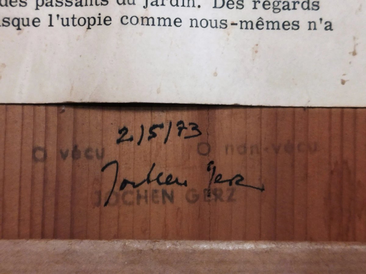 SCULPTURE - ŒUVRE DE  JOCHEN GERZ  PARIS 1973-photo-1