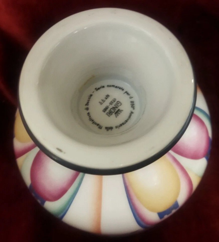 Ginori Porcelain Vase "i Pellegrini," Number 77 - Doccia - Gio Ponti-photo-1