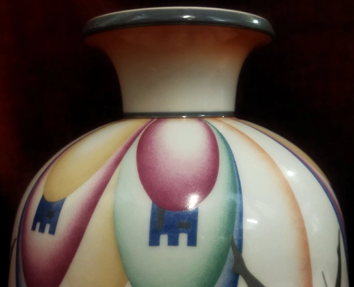 Ginori Porcelain Vase "i Pellegrini," Number 77 - Doccia - Gio Ponti-photo-4