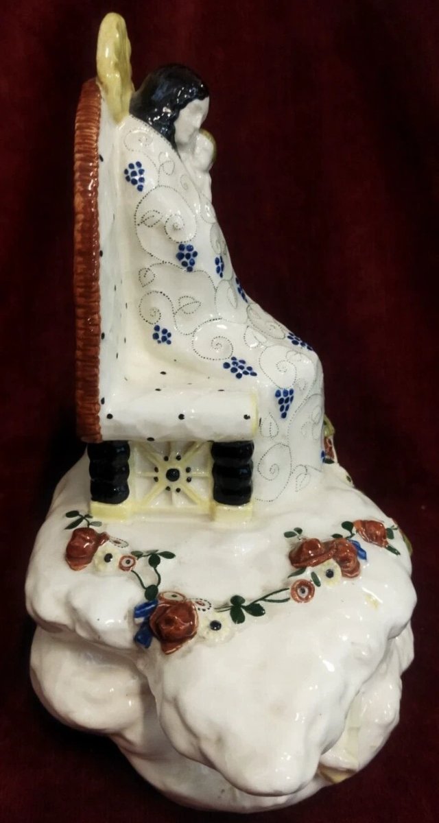 Porcelain Sculpture - Madonna And Child By Anton Kleiber, 1916 - Austria-photo-2