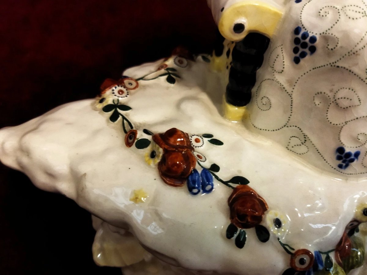 Porcelain Sculpture - Madonna And Child By Anton Kleiber, 1916 - Austria-photo-5