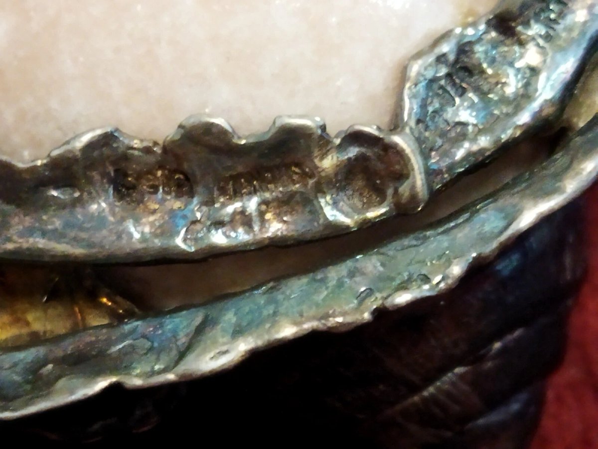 Manaus Sterling Snail With Pink Marble Ball-photo-1