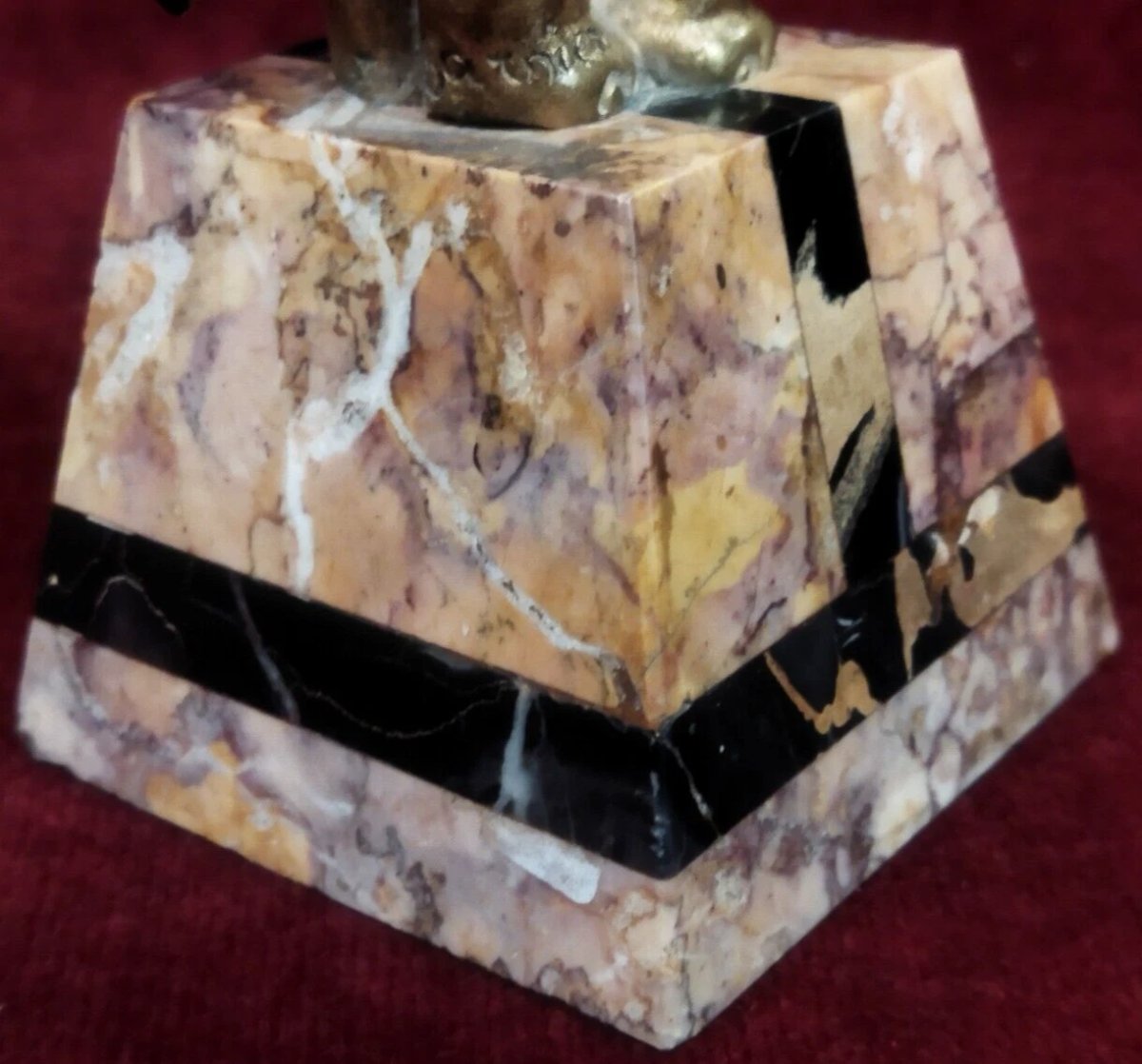 Bronze Elephant Pen Holder On A Marble Base By Jean Garnier (1853–1910) France-photo-2