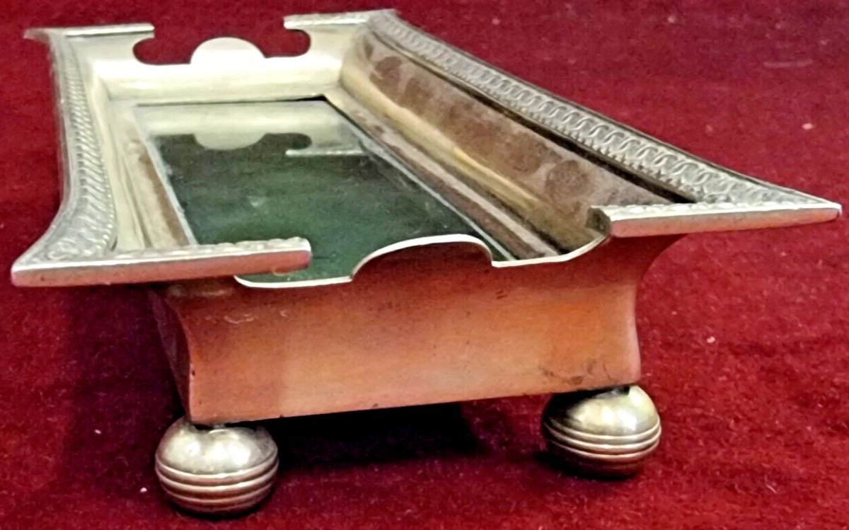 Pen Holder - Nephrite And Silver  - Russian Faberge - 1960s-photo-6