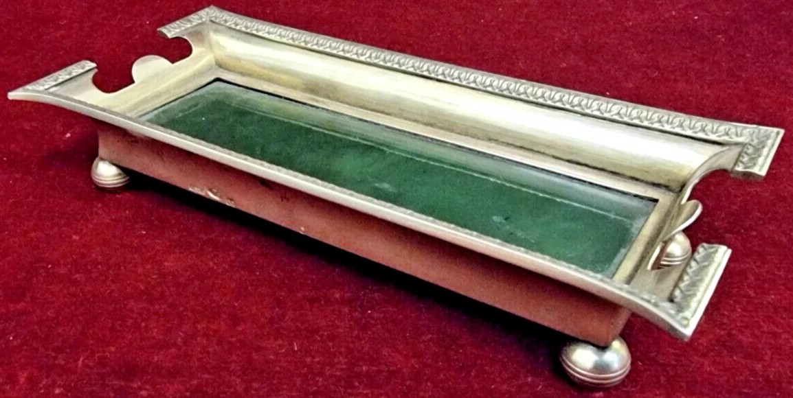 Pen Holder - Nephrite And Silver  - Russian Faberge - 1960s