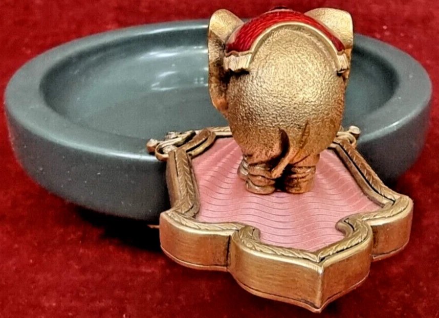 Enameled And Jasper Elephant - August Holmstrom - Silver 88 - Faberge - Russia - 1960s-photo-3