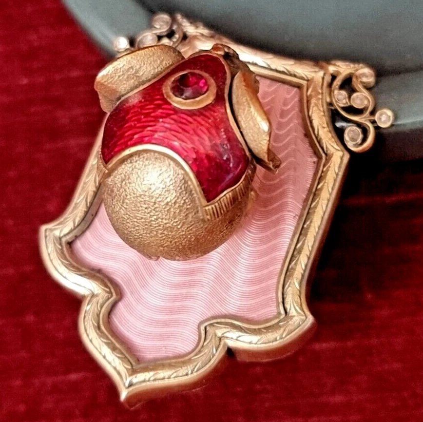 Enameled And Jasper Elephant - August Holmstrom - Silver 88 - Faberge - Russia - 1960s-photo-2