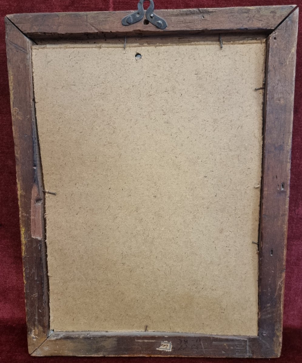 TABLEAU - BRODERIE AU FIL - SECONDE MOITIÉ DU XVIIIe SIÈCLE - SUD DE L'ITALIE-photo-1