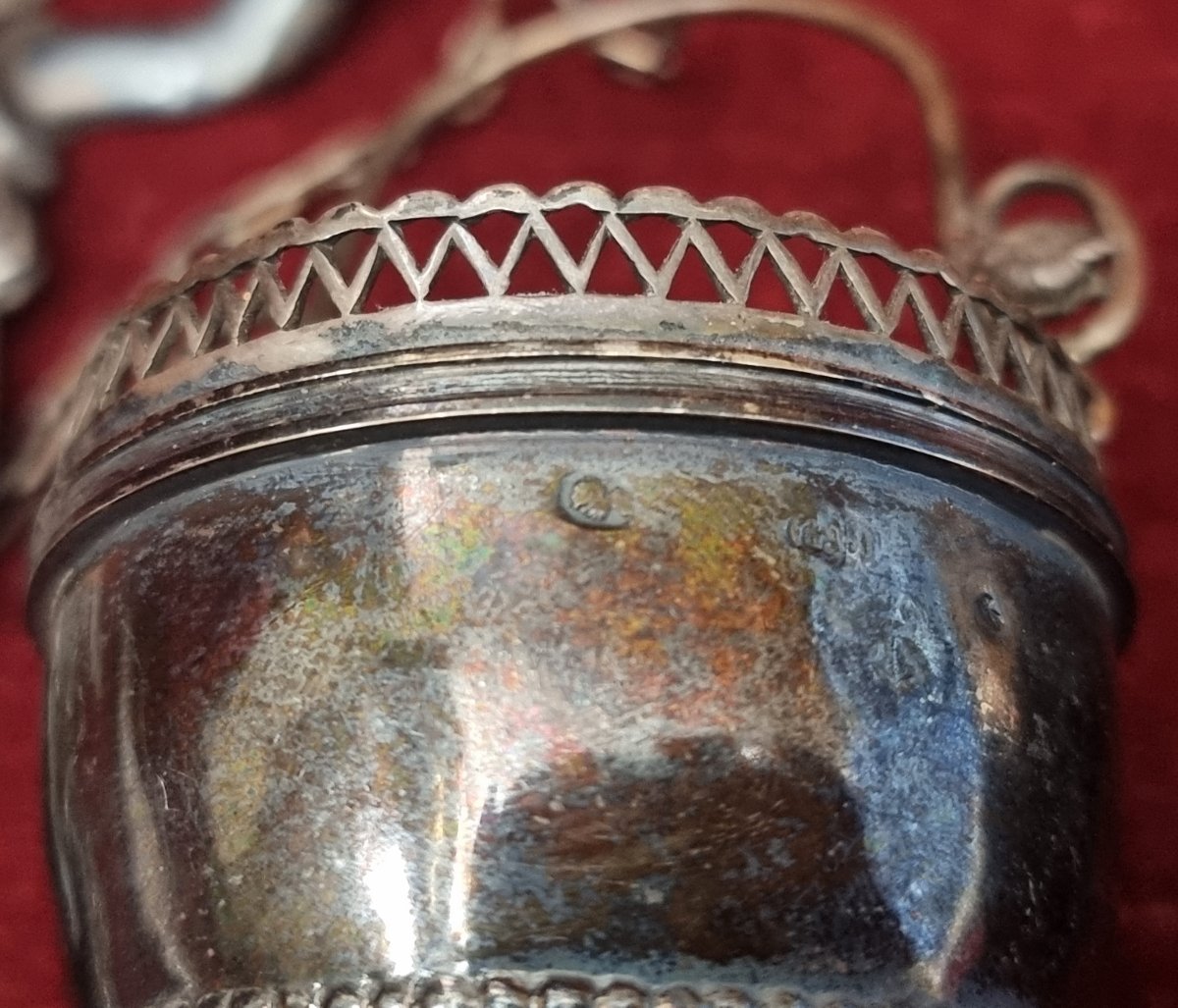 Pair Of Silver Holy Water Fontains - Italy - Early 19th Century-photo-2