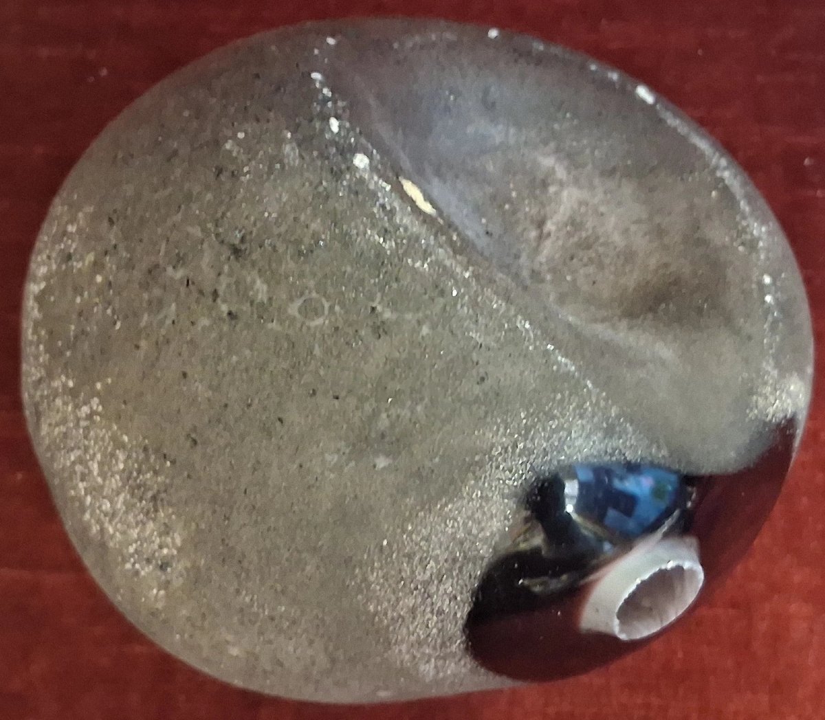 Murano Glass Stone  Alfredo Barbini  Vintage 1970s-photo-3