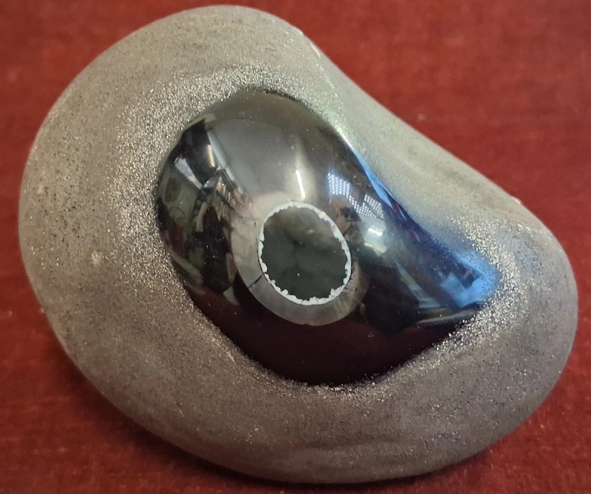 Murano Glass Stone  Alfredo Barbini  Vintage 1970s