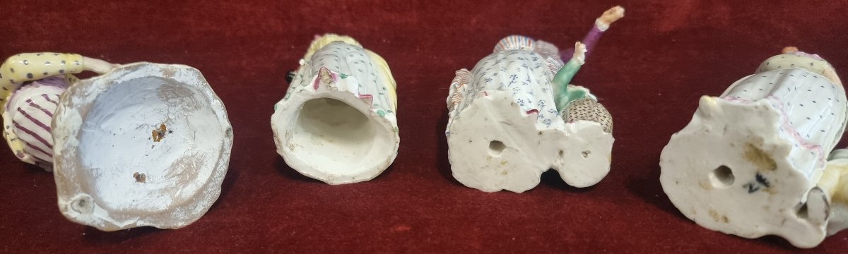LOT DE FIGURINES EN PORCELAINE  NAPLES - FERDINAND IV  FIN DU XVIIIe SIÈCLE-photo-1