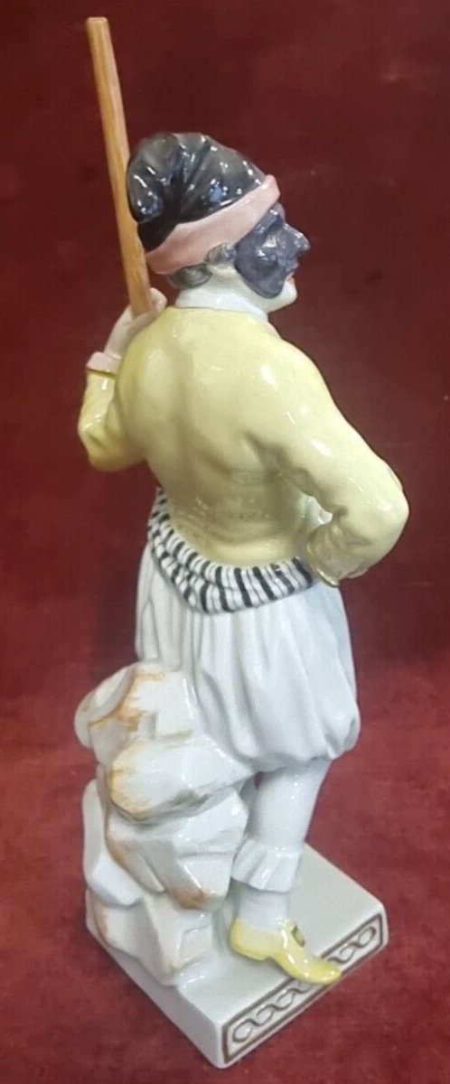 Figurine de Gondolier en porcelaine peinte  Meissen - début du XXe siècle-photo-3