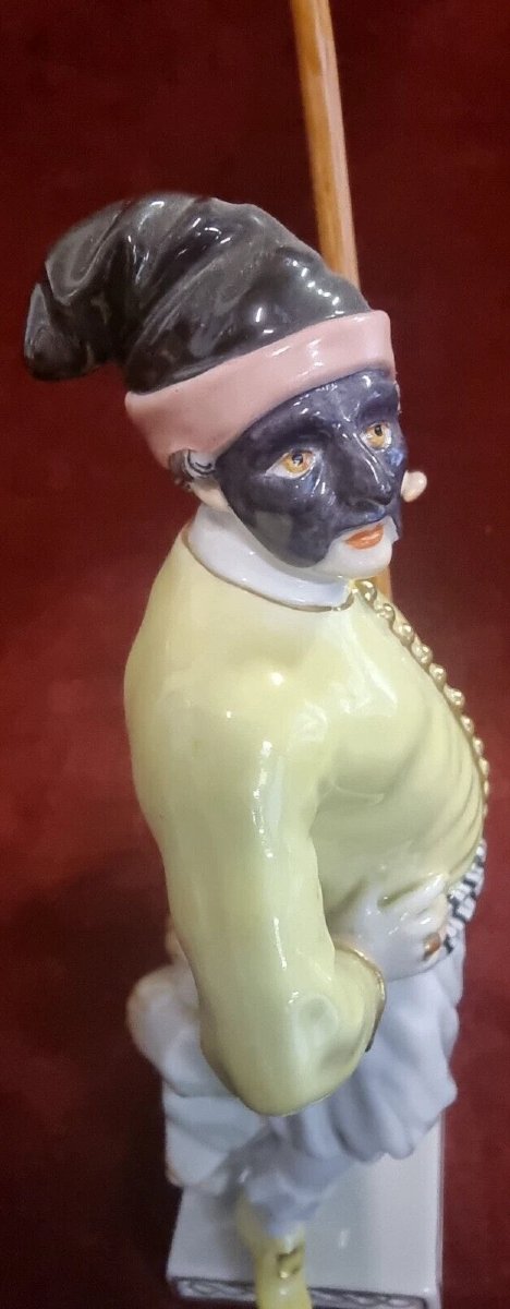 Figurine de Gondolier en porcelaine peinte  Meissen - début du XXe siècle-photo-4