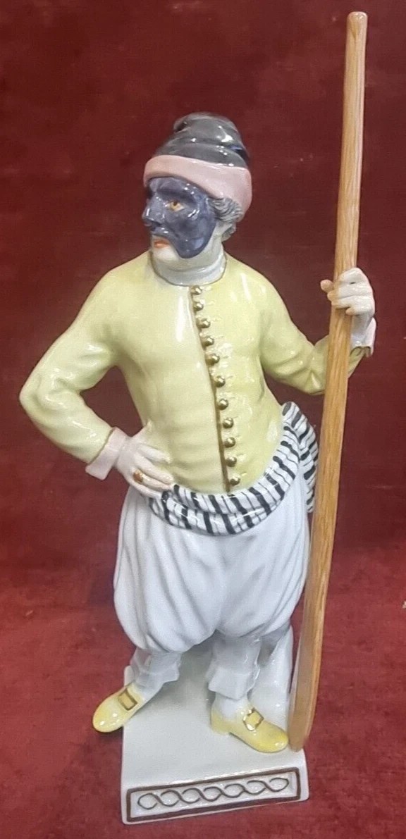 Figurine de Gondolier en porcelaine peinte  Meissen - début du XXe siècle