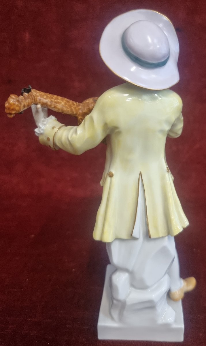 Figurine de boro en porcelaine peinte  - Meissen - début du XXe siècle-photo-4