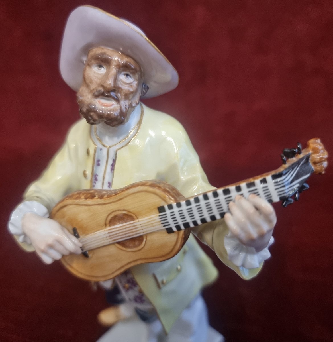 Figurine de boro en porcelaine peinte  - Meissen - début du XXe siècle-photo-4