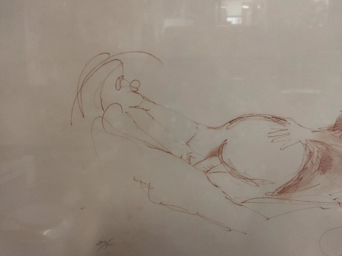 LITHOGRAPHIE  EROTIC 7 de JOHN LENNON - Exemplaire 209/300 - 1970-photo-2