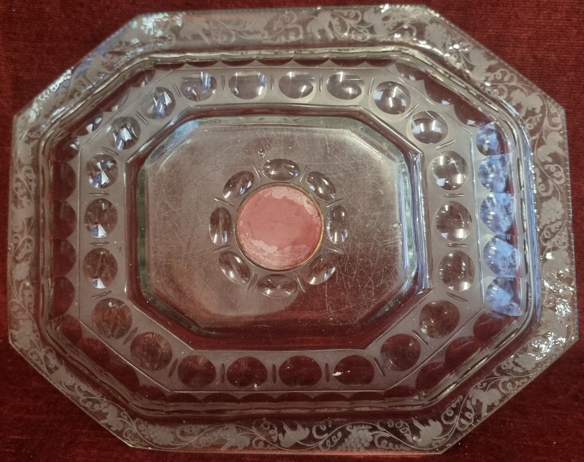 Engraved Glass Plate  -  Venice, 17th Century-photo-4