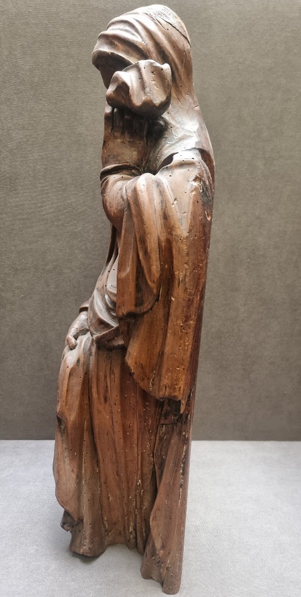 SCULPTURE EN BOIS SCULPTÉ (BOIS TENDRE)  ALLEMAGNE - XVIe SIÈCLE-photo-3