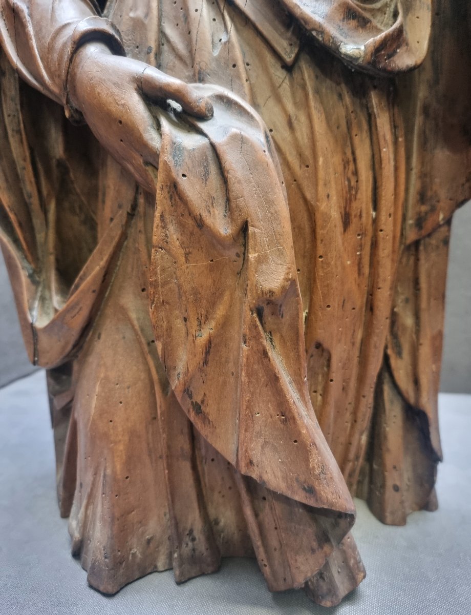 SCULPTURE EN BOIS SCULPTÉ (BOIS TENDRE)  ALLEMAGNE - XVIe SIÈCLE-photo-4