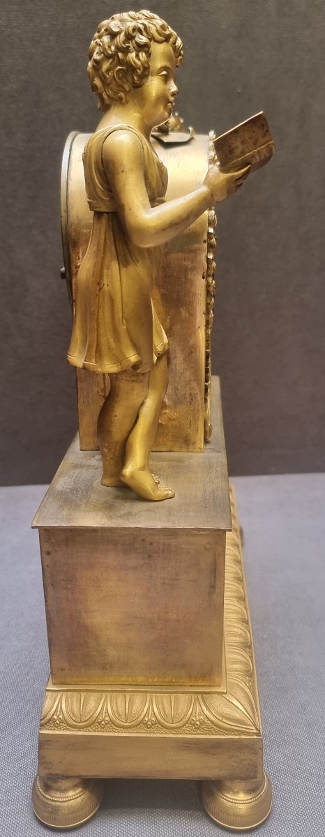 Gilded Bronze Table Clock   France - Charles X - First Half Of The 19th Century-photo-4