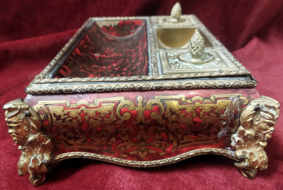 Encrier Boulle Napoléon III - France - XIX siècle-photo-4