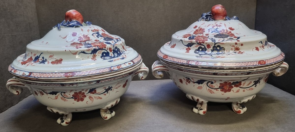 Pair Of Painted Ceramic Soup Bowls - Milan, Pasquale Rubati Factory (1760–1790) -photo-3