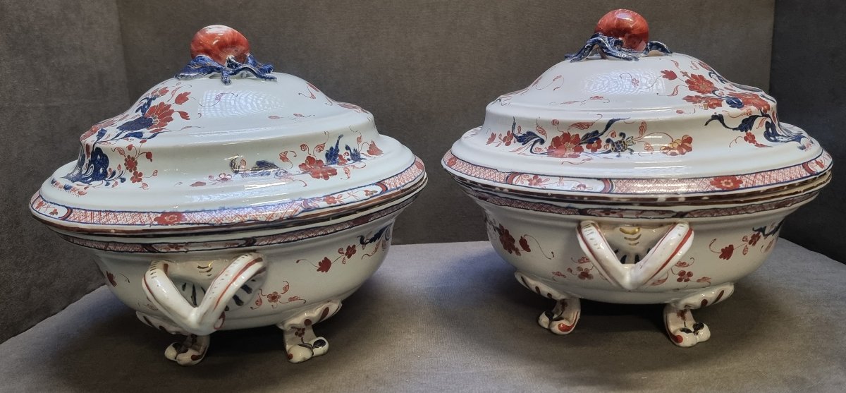 Pair Of Painted Ceramic Soup Bowls - Milan, Pasquale Rubati Factory (1760–1790) -photo-4