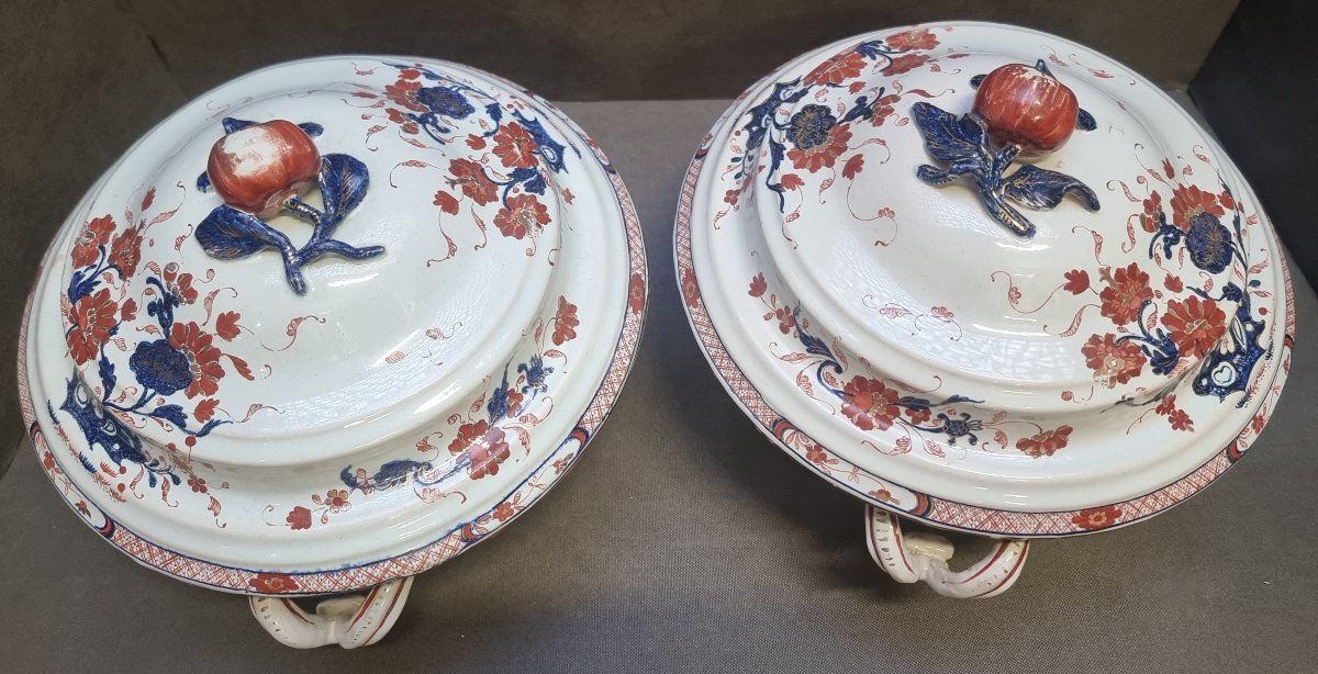 Pair Of Painted Ceramic Soup Bowls - Milan, Pasquale Rubati Factory (1760–1790) -photo-1