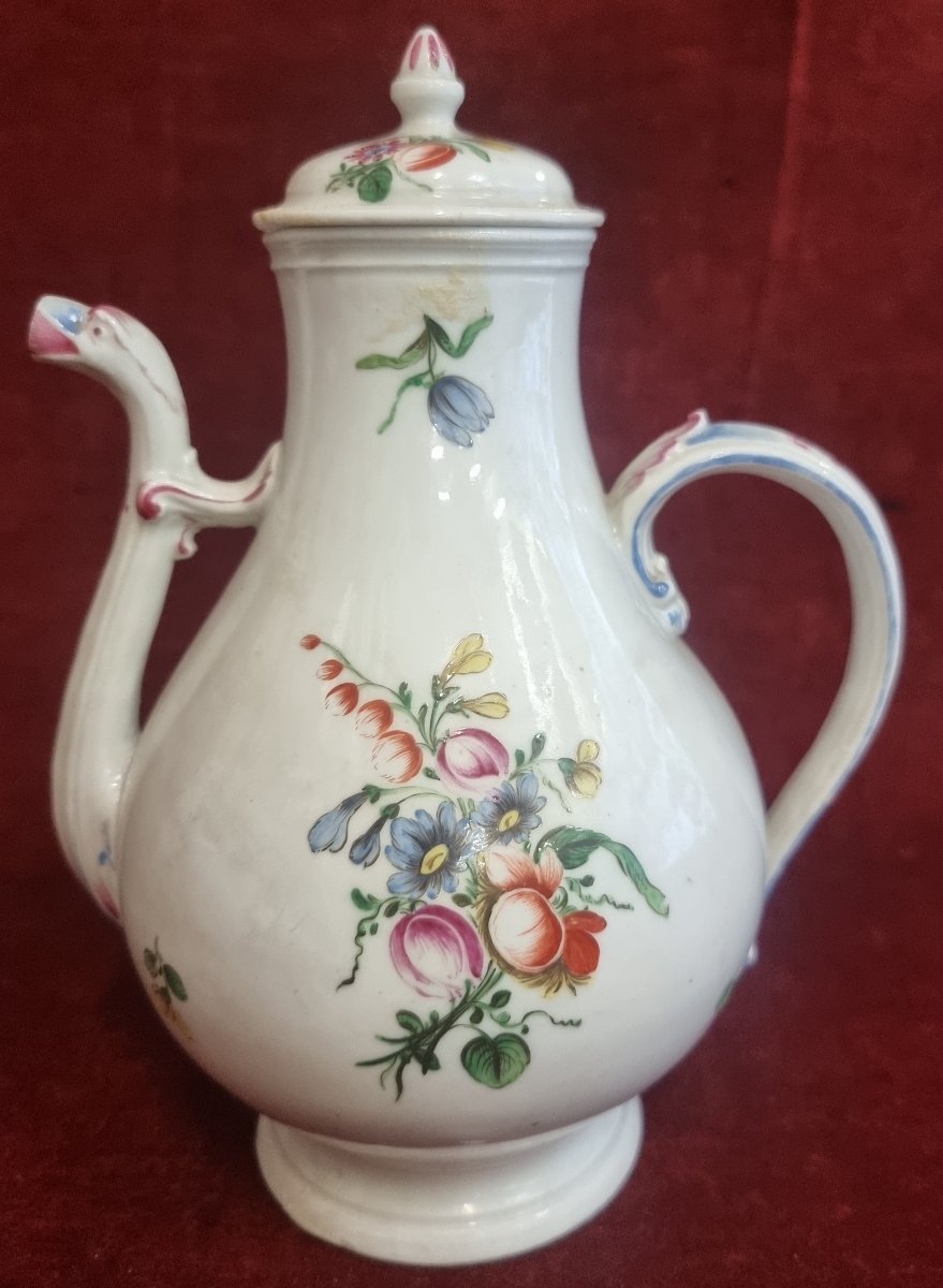 Porcelain Coffee Pot - Italy - Late 19th Century-photo-3
