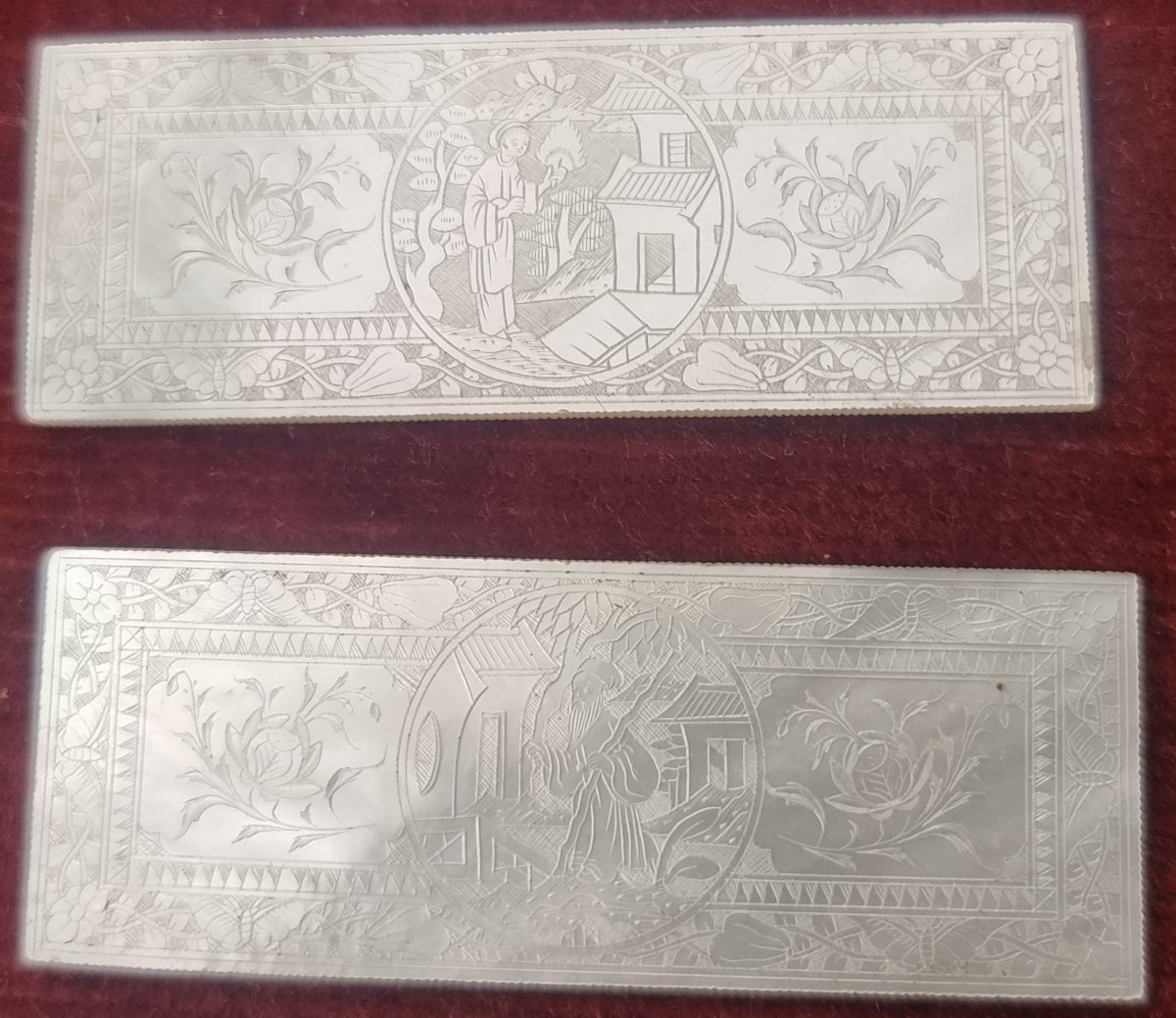 35 FICHES EN NACRE - CHINE - FIN DU XIXe SIÈCLE-photo-3
