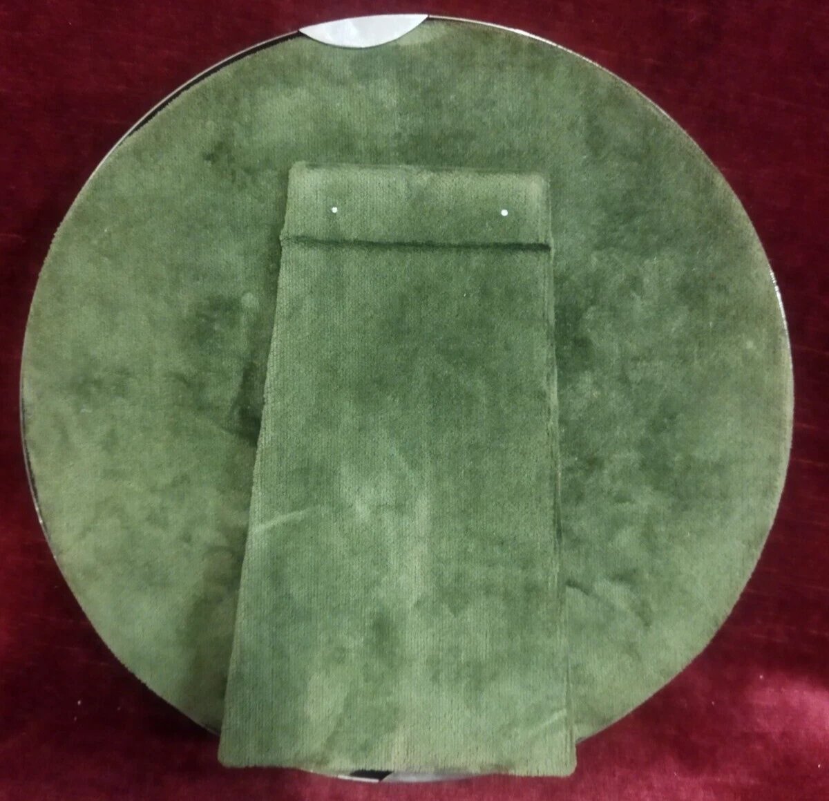 Round Silver-tone Metal Photo Frame - Gabriella Crespi - 1970s-photo-3