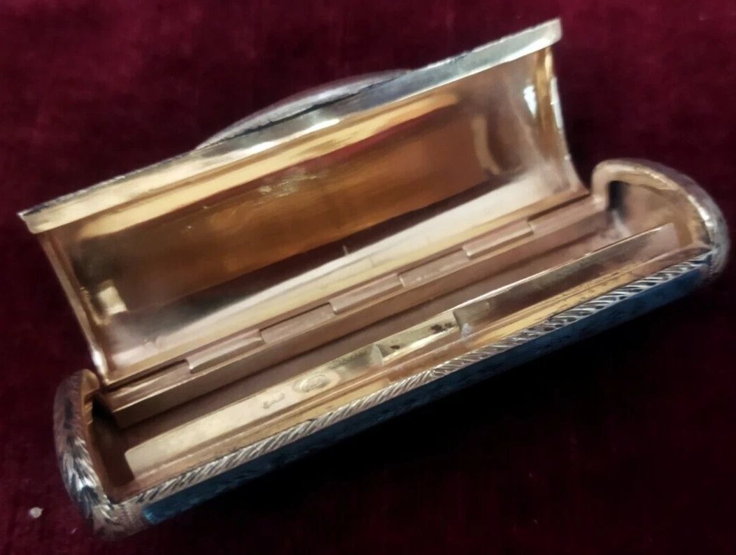 Boîte en vermeil / argent- Début du XXe siècle-photo-4