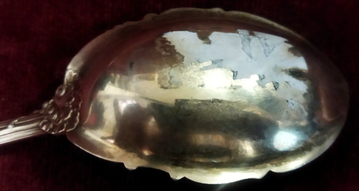 PAIRE DE COUVERTS  en argent massif 925 et émail  Début du XXe siècle - Art Nouveau-photo-4
