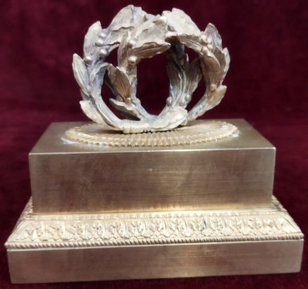 Encrier en bronze  XIXe siècle - Empire  France-photo-3