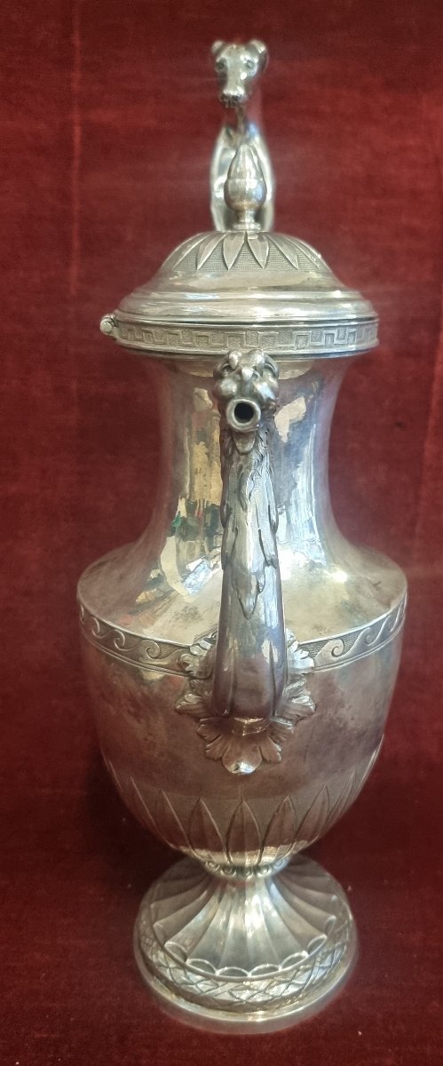 Cafetière en argent - Rome - Début du XIXe siècle-photo-2