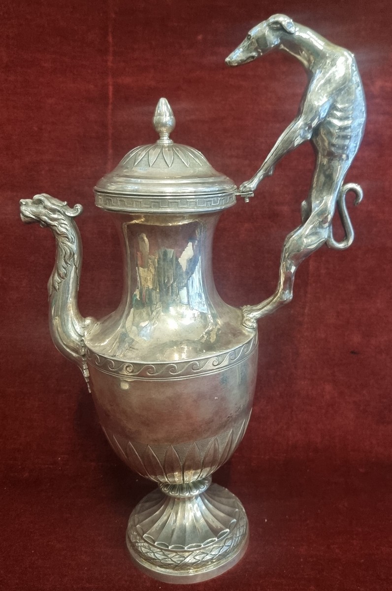 Cafetière en argent - Rome - Début du XIXe siècle