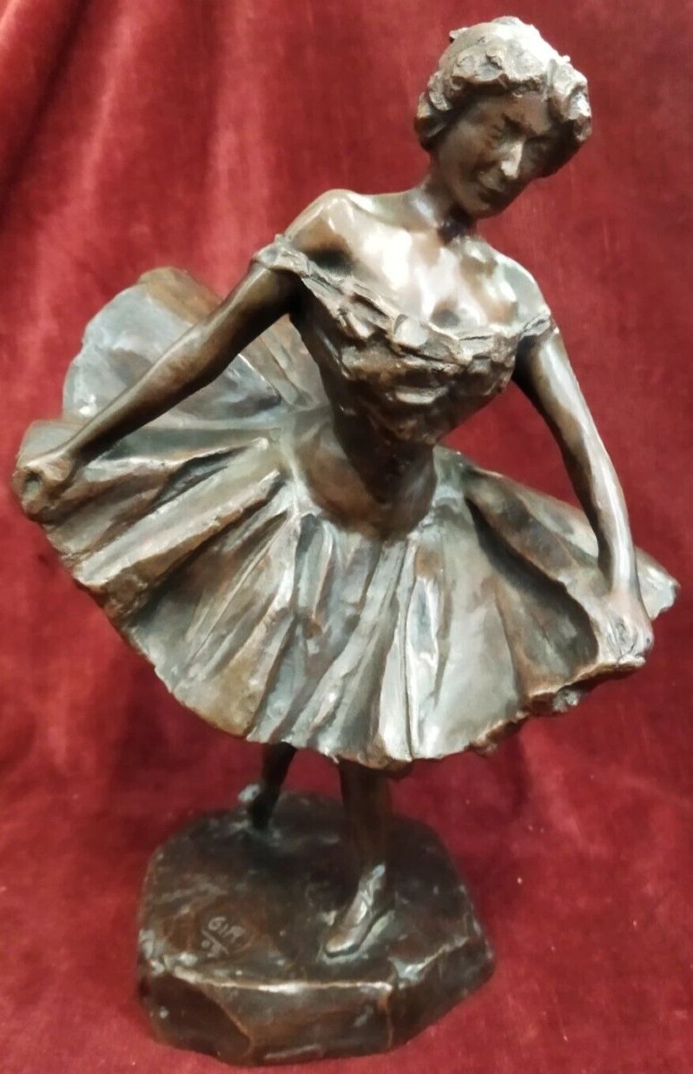 SCULPTURE EN BRONZE - BALLERINE -  CHARLES GIR (1883-1941)-photo-2