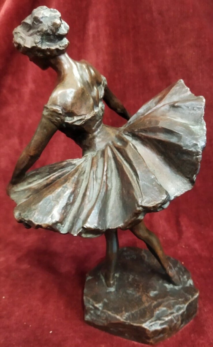 SCULPTURE EN BRONZE - BALLERINE -  CHARLES GIR (1883-1941)-photo-4