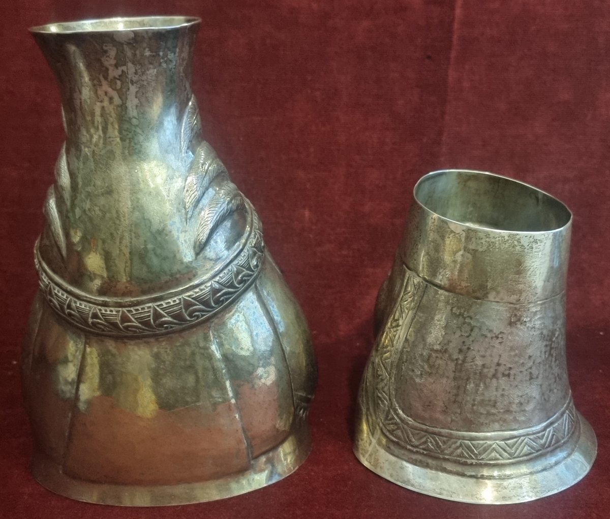 PAIRE DE VASES EN ARGENT (800 et 925) - PÉROU - DÉBUT DU XXe SIÈCLE-photo-3